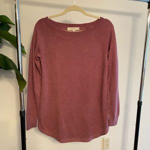 Loft mauve tunic sweater size S